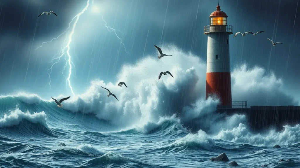 Like a lighthouse in a storm