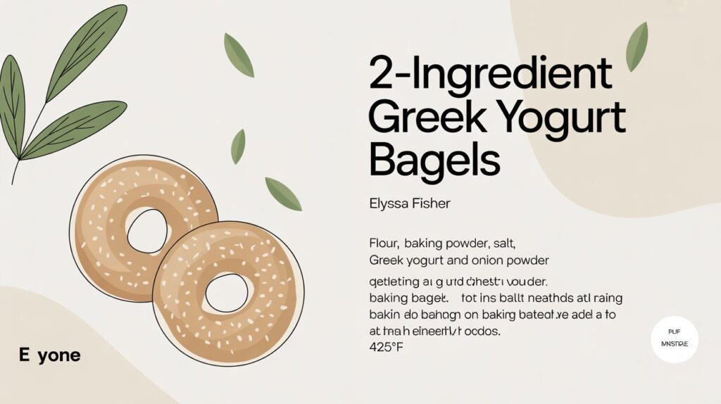 🥯 2-Ingredient Greek Yogurt Bagels (High Protein, No Yeast!)